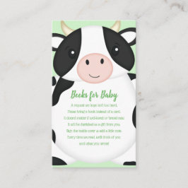 Tarjeta De Recepción Granja Baby Shower de vaca