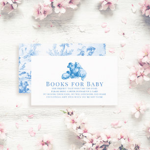 Tarjeta De Recepción Granja de campo azul francesa para niños