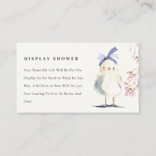Tarjeta De Recepción Granja de pollitos lindos exhibición floral ducha 