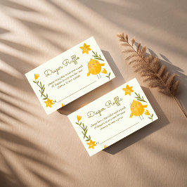 Tarjeta De Recepción Granja de pollo animales bebé ducha rifa de pañale