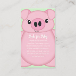 Tarjeta De Recepción Granja Pig Baby Shower