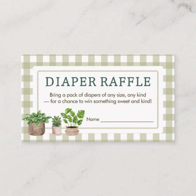 Tarjeta De Recepción Granjero cultivado localmente Baby Shower Diaper R (Anverso)