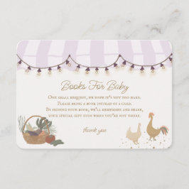 Tarjeta De Recepción Granjeros rosados comercializan libros agrícolas p