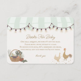 Tarjeta De Recepción Granjeros verdes comercializan libros agrícolas pa