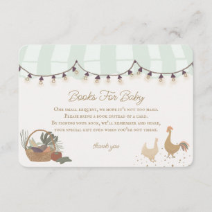 Tarjeta De Recepción Granjeros verdes comercializan libros agrícolas pa