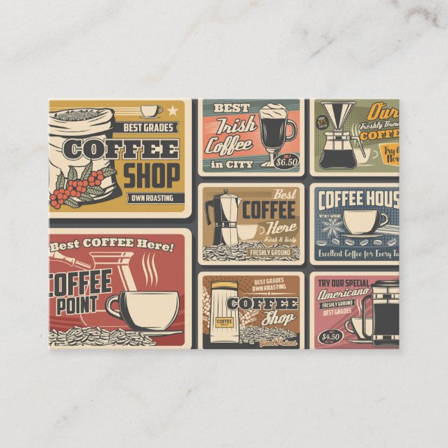 Tarjeta De Recepción Granos de café (Anverso)