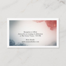 Tarjeta De Recepción Gray and Rose Outer Space Enclosure Card