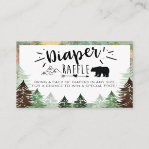 Tarjeta De Recepción Greatest Adventure Baby Ducha Diaper Raffle Card