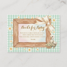 Tarjeta De Recepción Green Silly Goose Books for Baby