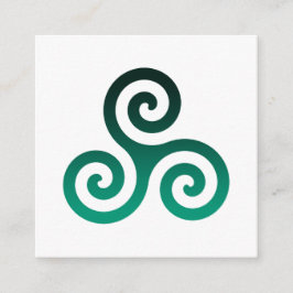 Tarjeta De Recepción Green Triskele