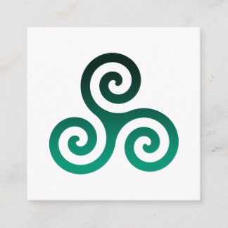 Tarjeta De Recepción Green Triskele