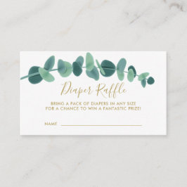 Tarjeta De Recepción Greenery Eucalyptus Baby Shower