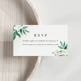 Tarjeta De Recepción Greenhouse | Sitio web Boda RSVP