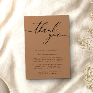Tarjeta De Recepción Gris beige Francés Caligrafía Foto Personalizada G