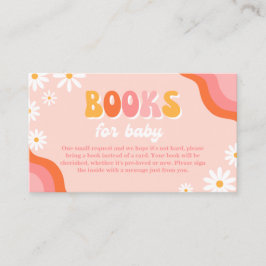 Tarjeta De Recepción Groovy Baby Shower Books for Baby Card