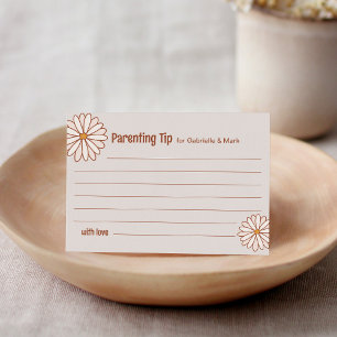 Tarjeta De Recepción Groovy Baby Shower Penting Tip Card