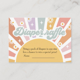 Tarjeta De Recepción Groovy Diaper Raffle