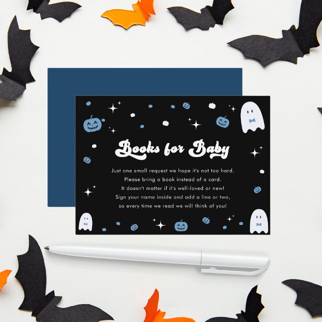 Tarjeta De Recepción Groovy Little Boo Boy Halloween Boos para bebé con (Subido por el creador)