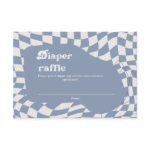 Groovy Retro Diaper Raffle Baby Shower