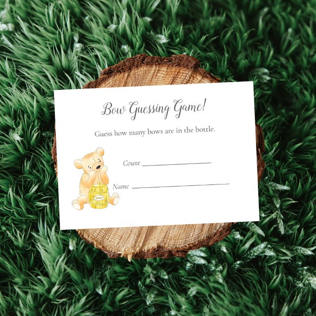 Tarjeta De Recepción Guidance Count Game Boy Teddy Bear and Bee (Subido por el creador)