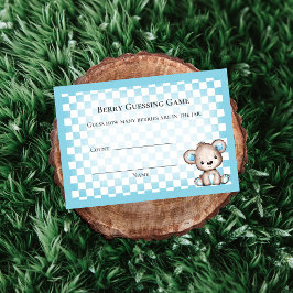 Tarjeta De Recepción Guidance Count Picnic Baby Shower Game Teddy Bear