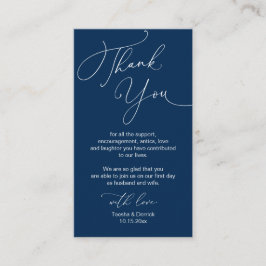 Tarjeta De Recepción Guión Minimalista moderno, Boda Gracias Enclos