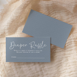 Tarjeta De Recepción Guión moderno Azul Oh Bebé Diaper Simple Raffle