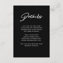 Guión moderno | Detalles del Boda negro