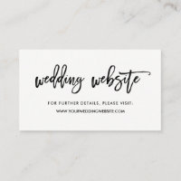 Guión moderno | Insertar sitio web boda