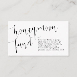 Tarjeta De Recepción Guión negro editable, Boda de luna de miel