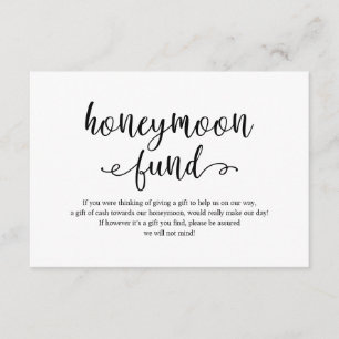 Tarjeta De Recepción Guión negro ruso, Boda de luna de miel deseo