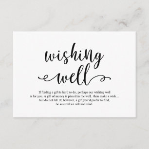 Tarjeta De Recepción Guión negro ruso, Boda deseando lo mejor
