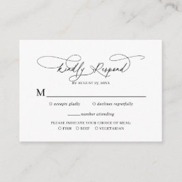Tarjeta De Recepción Guión Presupuesto Floral Dusty Blue Wedding Rsvp