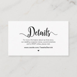 Tarjeta De Recepción Guión rústico de granja, detalles Bodas