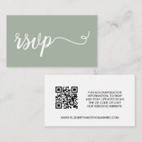Guión verde sabio Detalles sitio web del Boda Códi