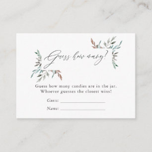 Tarjeta De Recepción Guiso de vértigo de invierno en Baby Shower