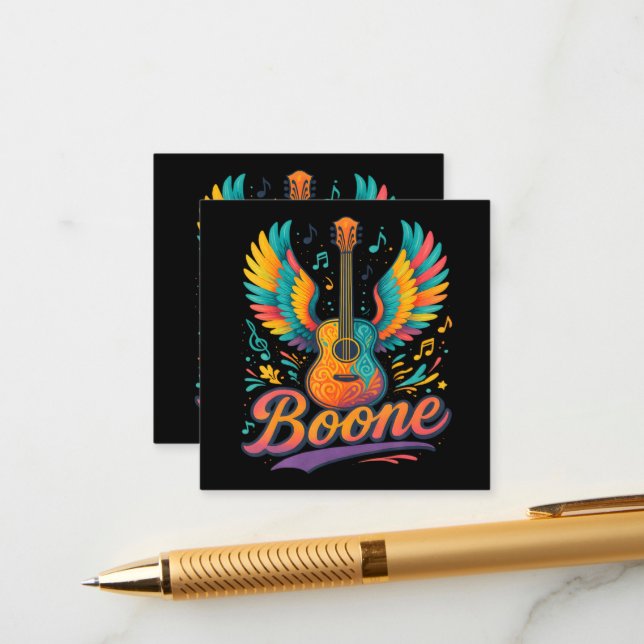 Tarjeta De Recepción Guitarra Boone (Anverso/Reverso In Situ)