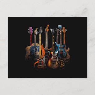 Tarjeta De Recepción Guitarras regalo guitarristas