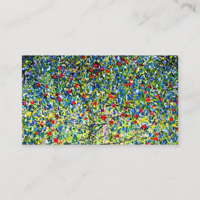 Tarjeta De Recepción Gustav Klimt Apple Tree (Anverso)