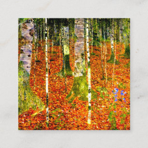 Tarjeta De Recepción Gustav Klimt Birch Trees