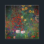 Tarjeta De Recepción Gustav Klimt Flower Garden<br><div class="desc">Cartas de clausura con el jardín de la granja petrolera de Gustav Klimt con girasoles (1907). Un bonito jardín de girasoles y exquisitos flores azules,  rojas,  violetas,  rosas y blancas. Un gran regalo para los amantes del arte Art Nouveau y austriaco.</div>