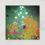 Tarjeta De Recepción Gustav Klimt Flower Garden<br><div class="desc">Cartas de clausura con el jardín de flores de pintura al óleo de Gustav Klimt (1906). Un bonito jardín de flores moradas,  rojas,  blancas,  azules y naranjas. Un gran regalo para los amantes del arte Art Nouveau y austriaco.</div>