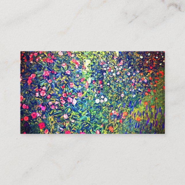 Tarjeta De Recepción Gustav Klimt Italian Garden (Anverso)