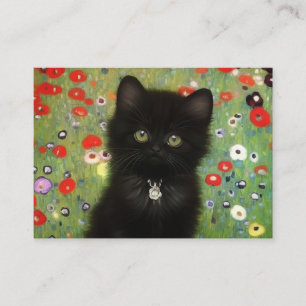 Tarjeta De Recepción Gustav Klimt Kitten