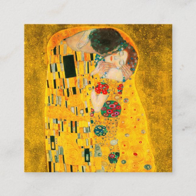 Tarjeta De Recepción Gustav Klimt The Kiss (Anverso)