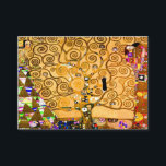 Tarjeta De Recepción Gustav Klimt Tree of Life<br><div class="desc">Cartas de clausura con el mural de Gustav Klimt The Tree of Life, The Stoclet Frieze (1905-1911). Consta de tres mosaicos: The Expectation, Knight y The Embrace. Se representa a una hermosa mujer, un árbol dorado y dos amantes en un abrazo. Un regalo maravilloso para los amantes del arte Art...</div>
