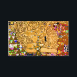 Tarjeta De Recepción Gustav Klimt Tree of Life<br><div class="desc">Cartas de clausura con el mural de Gustav Klimt The Tree of Life, The Stoclet Frieze (1905-1911). Consta de tres mosaicos: The Expectation, Knight y The Embrace. Se representa a una hermosa mujer, un árbol dorado y dos amantes en un abrazo. Un regalo maravilloso para los amantes del arte Art...</div>