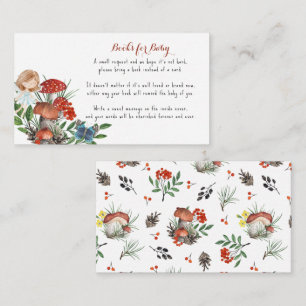 Tarjeta De Recepción Hada boscosa encantada   Solicitud de libro