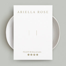 Tarjeta De Recepción Hair Bow Hairbow Clip Personalizable Medios social