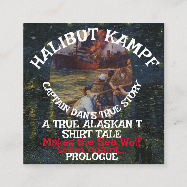 Tarjeta De Recepción Halibut Kampf El Prolog del Capitán Dan (Anverso)